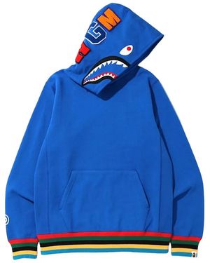 A Bathing Ape Sudadera Con Capucha Y Estampado Shark - Azul