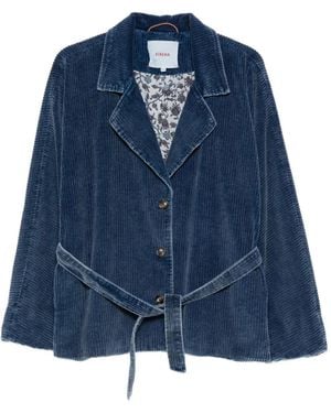 Xirena Colt Corduroy Belted Jacket - Blue