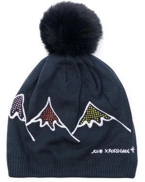 Rossignol X Jcc Crystal-Embellished Beanie Hat - Blue