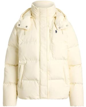 Polo Ralph Lauren Carly Hooded Padded Jacket - Natural