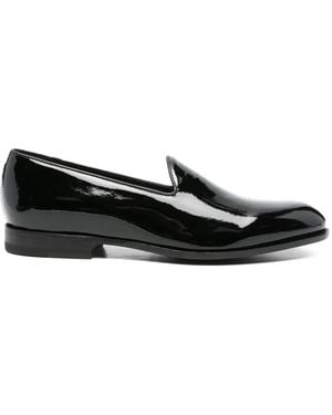 Tagliatore Patent Leather Loafers - Black