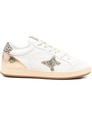 AMA BRAND Sneakers Met Vlakken En Patroon-Applicatie - Wit