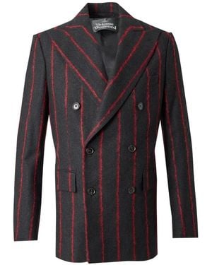 Vivienne Westwood Doppelreihige Captain Jacke Mit Nadelstreifen - Blau