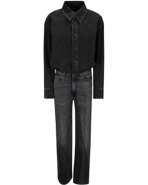 Haikure Cotton Jumpsuit - Black