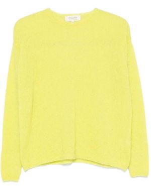 Psophia High-Neck Long-Sleeve Jumper - Yellow