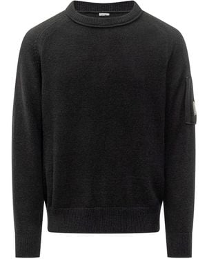 C.P. Company Crew-Neck Sweater - Black