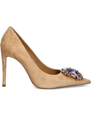Jeffrey Campbell Maritsa Crystal-Embellished Pointed-Toe Pumps - Metallic