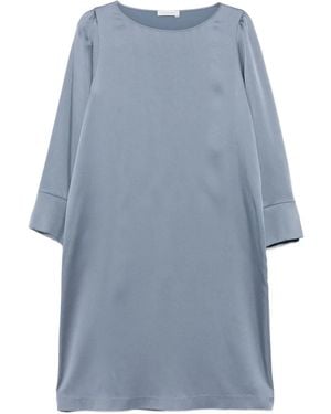 Le Tricot Perugia Cuff-Sleeve Midi Dress - Blue