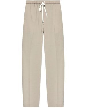 MM6 by Maison Margiela Drawstring-Waist Trousers - White
