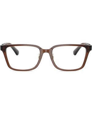 Burberry Patterned Square-Frame Glasses - Brown