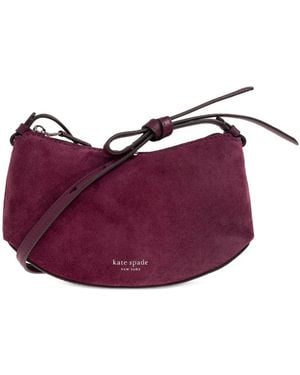 Kate Spade Loop Suede Crossbody Bag - Purple