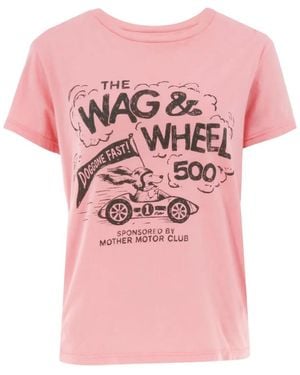 Mother The Boxy Goodie Goodie T-Shirt - Pink