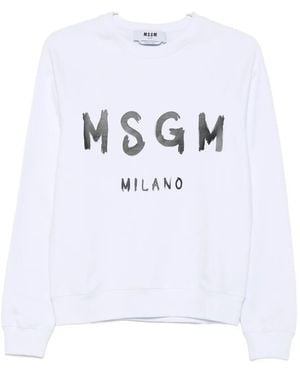 MSGM Logo-print Sweatshirt - ホワイト