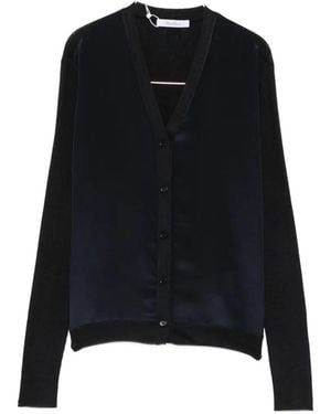 Max Mara Ninfee Silk-Blend Cardigan - Black