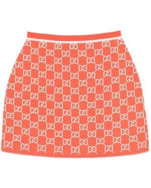 Gucci Mini-Rok Met Patroon - Rood