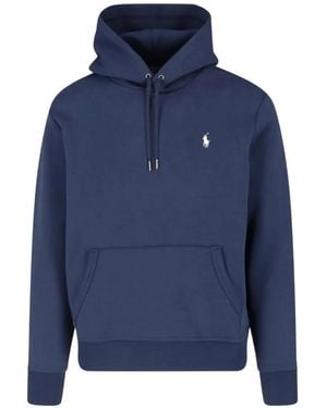 Polo Ralph Lauren Double-Knit Hoodie - Blue