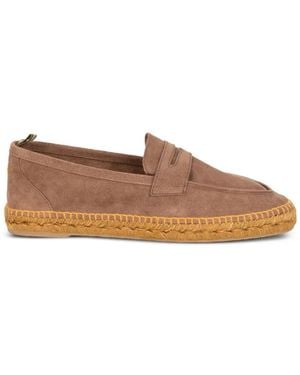 Castañer Suede Penny-Slot Espadrilles - Brown