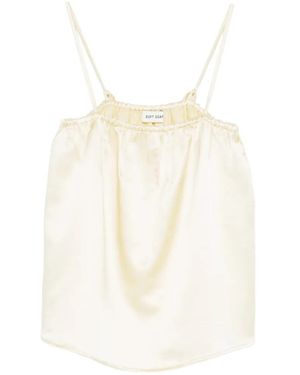 Soft Goat Silk Singlet - White