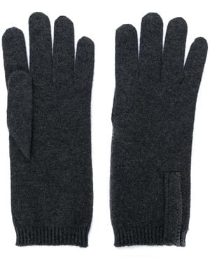 Brunello Cucinelli Cashmere Knitted Gloves - Black