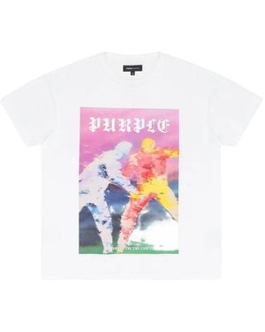 Purple Brand T-Shirt Stadium À Imprimé Graphique - Blanc