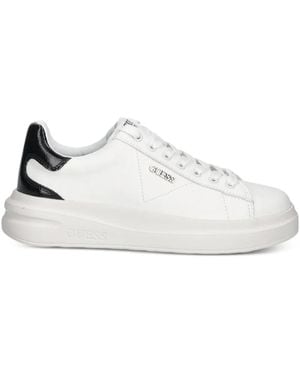 Guess Lace-Up Fastening Sneakers - White