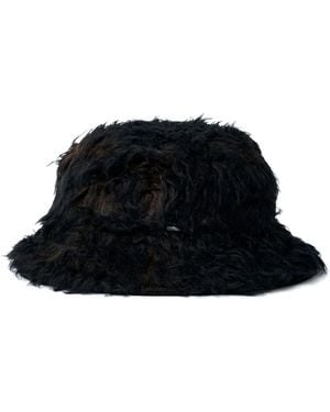 Our Legacy Hairy Texture Bucket Hat - Black