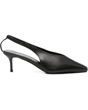 SERGIO MORETTI FIRENZE Pointed-Toe Slingback Court Shoes - Black