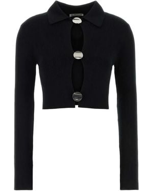 Jil Sander Geknöpfter Cardigan Mit Poloshirtkragen - Schwarz