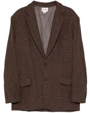 KAMIYA Blazer Con Applicazione - Marrone