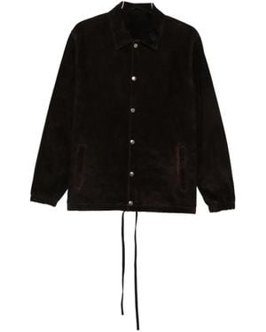 Giorgio Brato Suede Long-Sleeves Jacket - Black