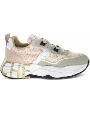 Voile Blanche Club 105 Tweed Sneakers - White
