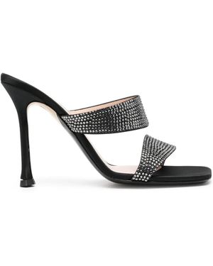 N°21 105Mm Sequin-Embellished Sandals - Black