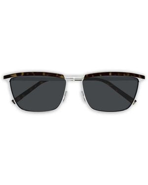 Saint Laurent 795 Joe Square-Frame Sunglasses - Black