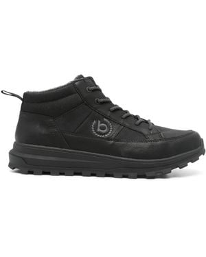 Bugatti Logo-Print Ankle Boots - Black