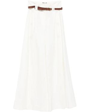 A.W.A.K.E. MODE Wide-Leg Trousers - White