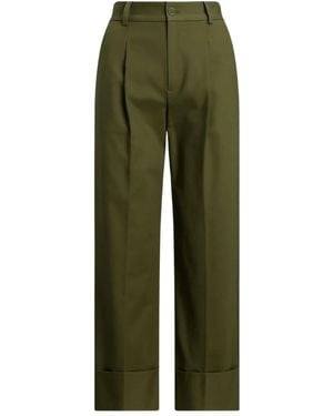 Ralph Lauren Pleated High-Waisted Pants - Green