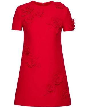 Valentino Garavani Abito A Fiori - Rosso