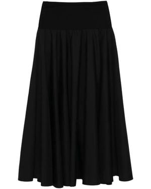 agnès b. Tall Waistband Skirt - Black