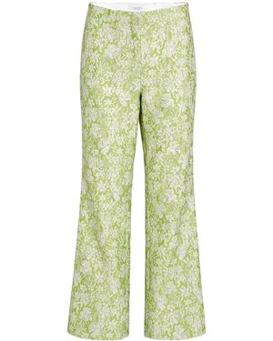 Giambattista Valli Tender Spring Cloque Trousers - Green