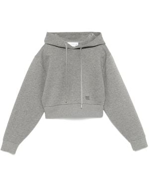 Victoria Beckham Cropped Hoodie - Grey