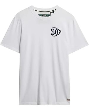 Superdry Logo-Print Cotton T-Shirt - White