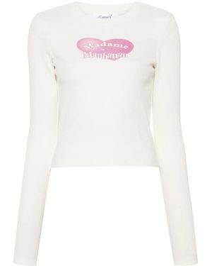 CANNARI CONCEPT T-Shirt À Slogan Imprimé - Blanc