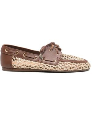 Ancient Greek Sandals Pliaria Boat Shoes - Brown