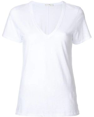Rag & Bone T-shirt Con Scollo A V - White