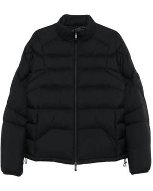 Moncler Quilted Zip-Up Jacket - Black