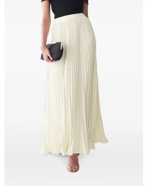 Willa Amur Pleated Maxi Skirt - White