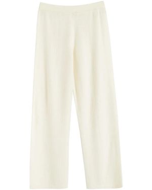 Chinti & Parker Wide-Leg Track Pants - White