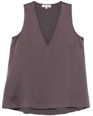 Antonelli V-Neck Top - Purple