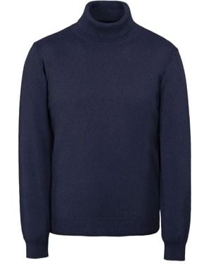 Moorer Turtleneck Sweater - Blue