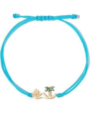 Yvonne Léon 9Kt Diamond Island Charm Bracelet - Blue